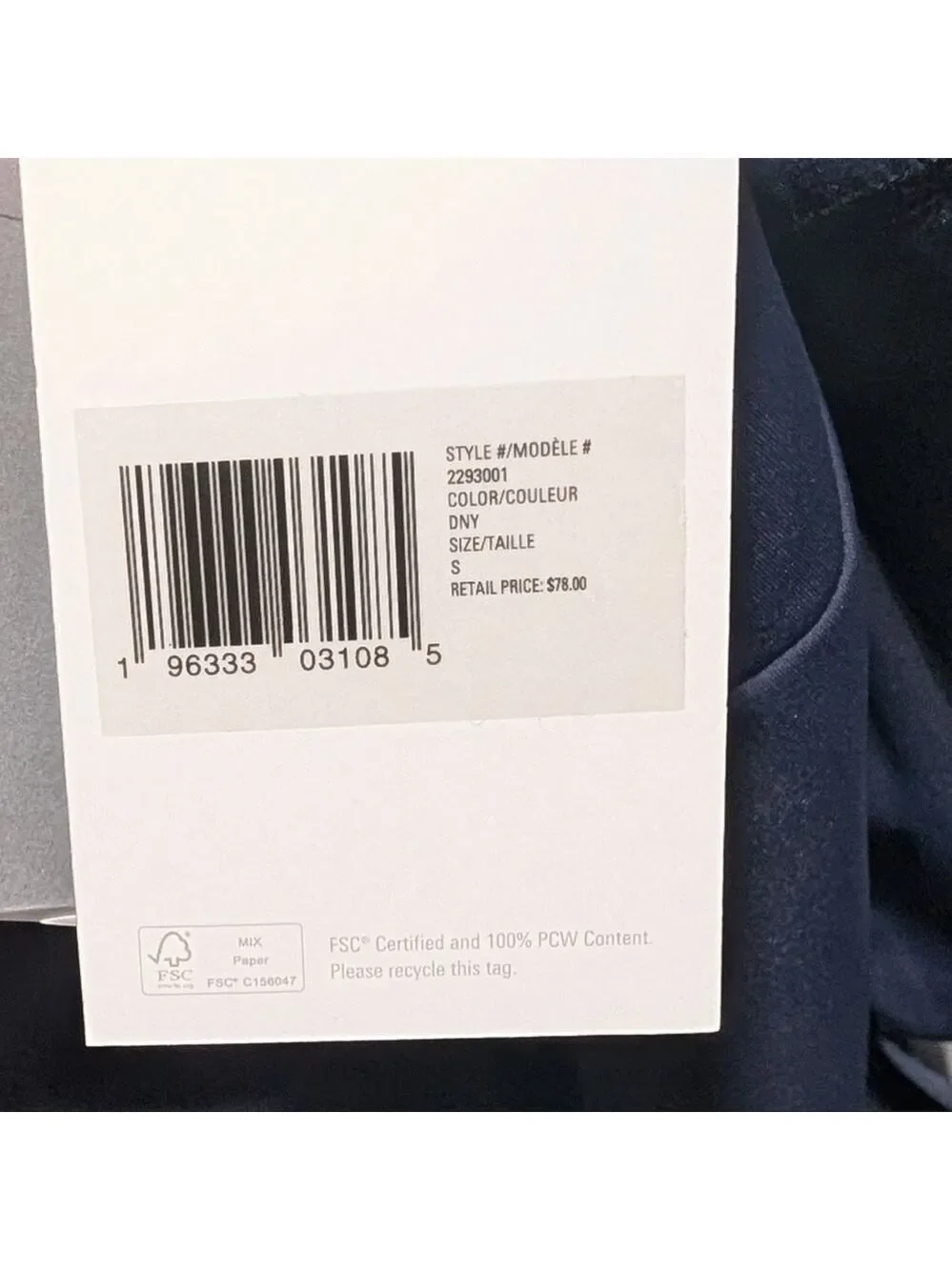 NWT Outerknown | Active Racerback Tank In Navy - Picture 7 of 14